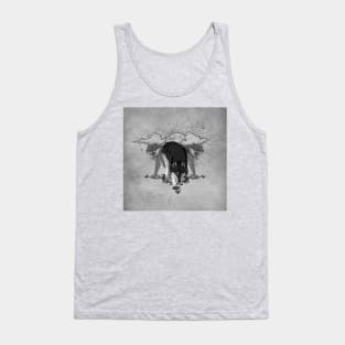 Wonderful wolves in black and white Tank Top